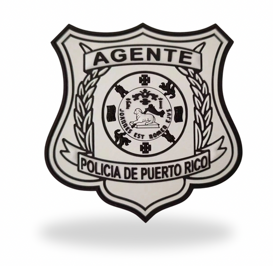 PARCHE DE GOMA- PLACA POLICÍA DE PUERTO RICO
