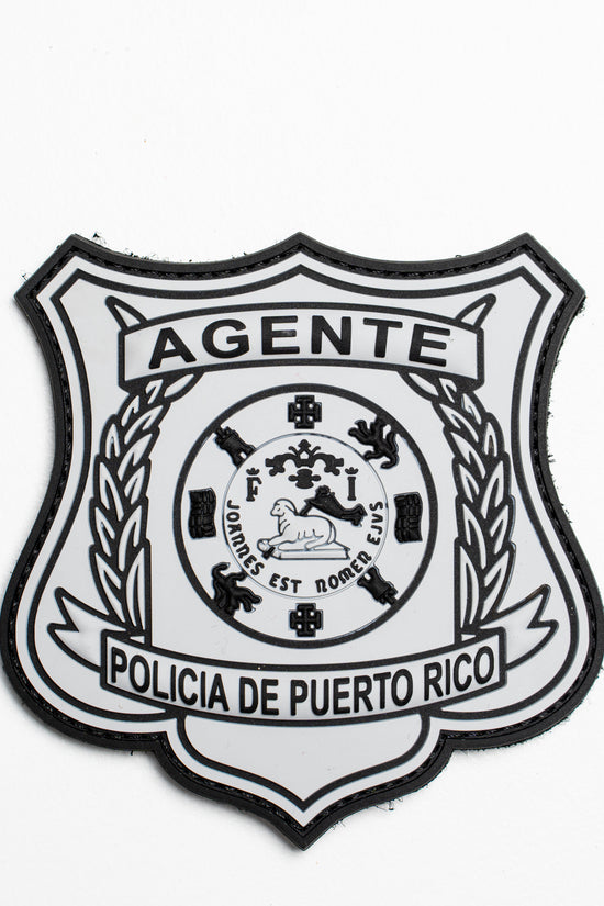 PARCHE DE GOMA- PLACA POLICÍA DE PUERTO RICO