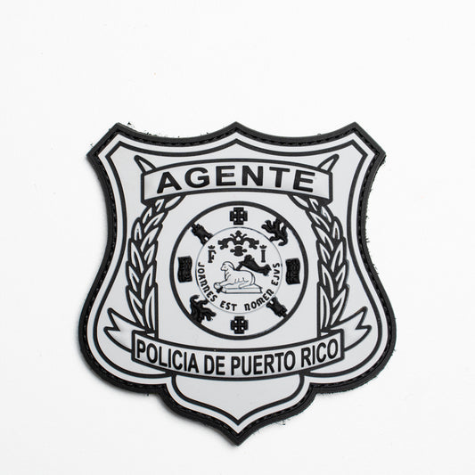 PARCHE DE GOMA- PLACA POLICÍA DE PUERTO RICO