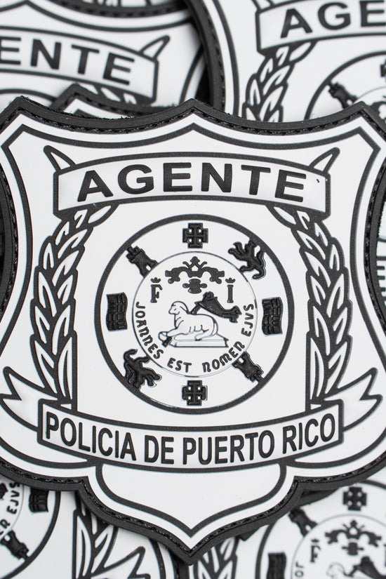 PARCHE DE GOMA- PLACA POLICÍA DE PUERTO RICO