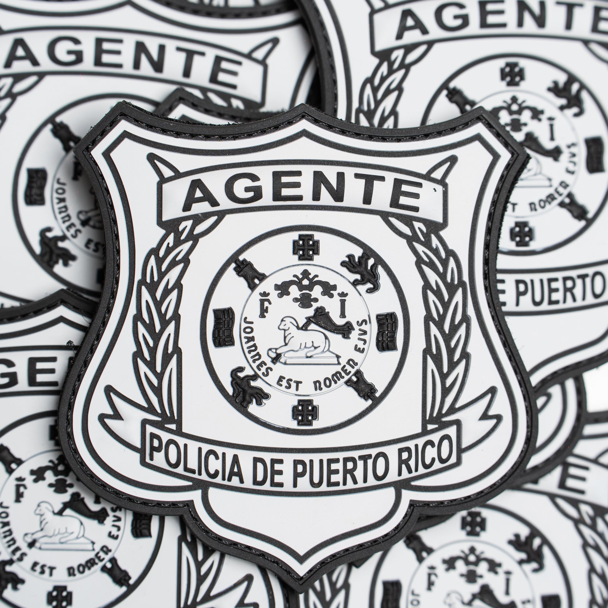 PARCHE DE GOMA- PLACA POLICÍA DE PUERTO RICO