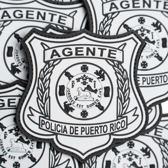 PARCHE DE GOMA- PLACA POLICÍA DE PUERTO RICO
