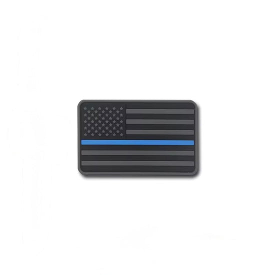 PARCHE DE GOMA PVC – USA FLAG THIN BLUE LINE