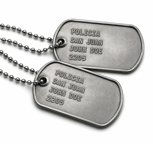Custom First Responder Stainless Steel Dog Tags