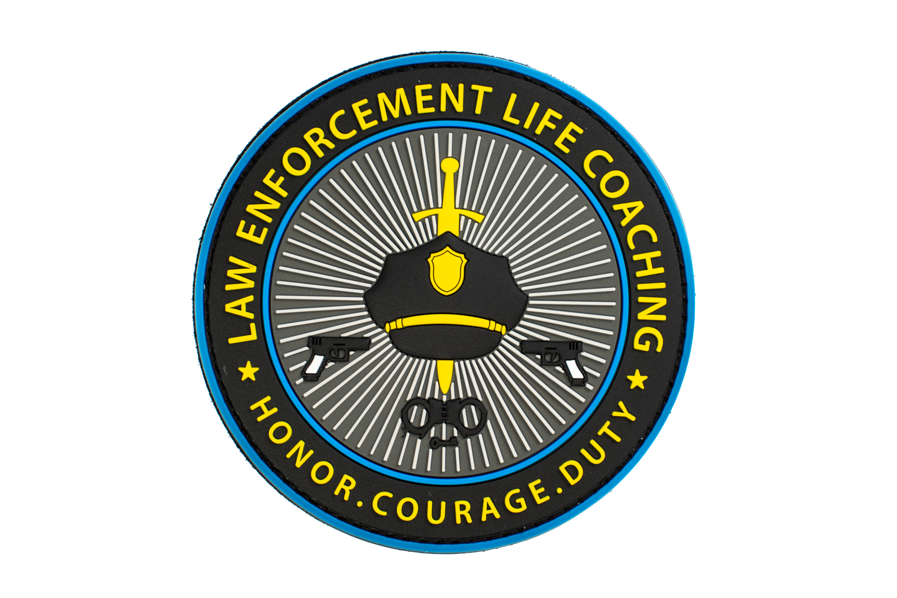 PARCHE DE GOMA- LAW ENFORCEMENT LIFE COACHING