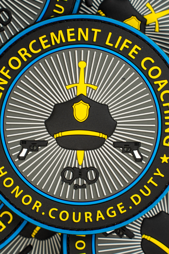 PARCHE DE GOMA- LAW ENFORCEMENT LIFE COACHING