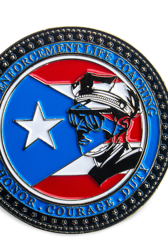 CHALLENGE COIN- LAW ENFORCEMENT LIFE COACHING
