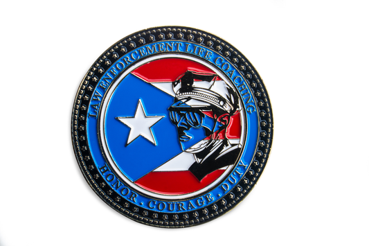CHALLENGE COIN- LAW ENFORCEMENT LIFE COACHING